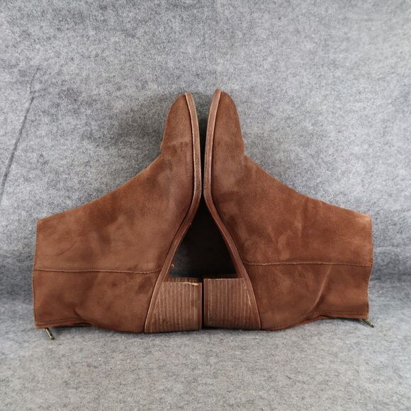 Madewell Shoes Womens 11 Bootie Leather Block Heel Pauline Fashion Boho Boot Zip - Picture 10 of 16